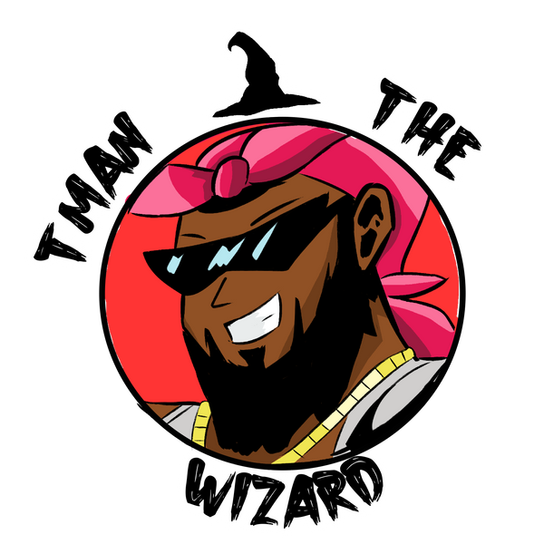 T Man The Wizard logo