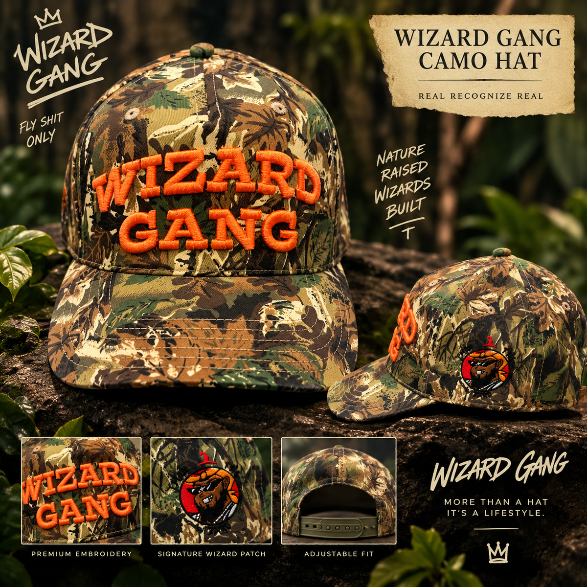 Wizard Gang Snapback Hat