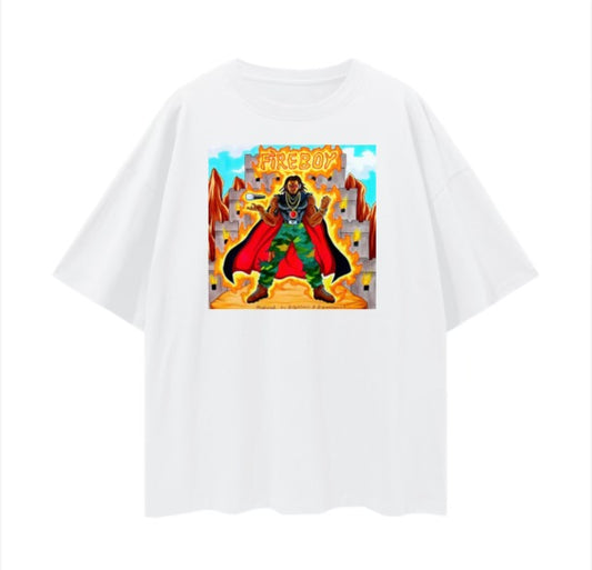 "FIREBOY" LIMITED EDITION OVERSIZED SHORT SLEEVE T SHIRT