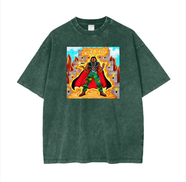 "FIREBOY" LIMITED EDITION OVERSIZED SHORT SLEEVE T SHIRT