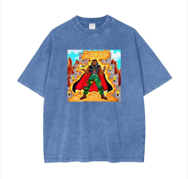 "FIREBOY" LIMITED EDITION OVERSIZED SHORT SLEEVE T SHIRT