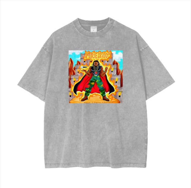 "FIREBOY" LIMITED EDITION OVERSIZED SHORT SLEEVE T SHIRT