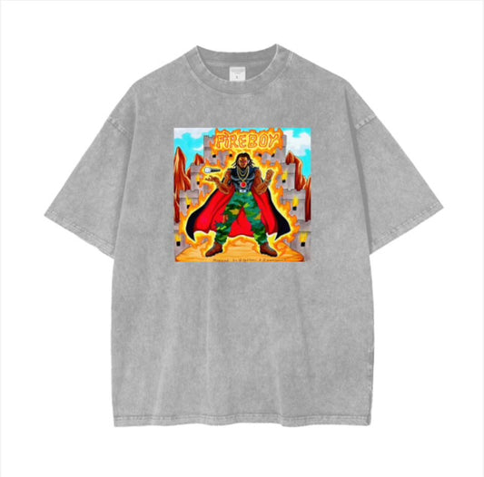 "FIREBOY" LIMITED EDITION OVERSIZED SHORT SLEEVE T SHIRT