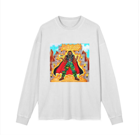 "FIREBOY" LIMITED EDITION OVERSIZED LONG SLEEVE T SHIRT