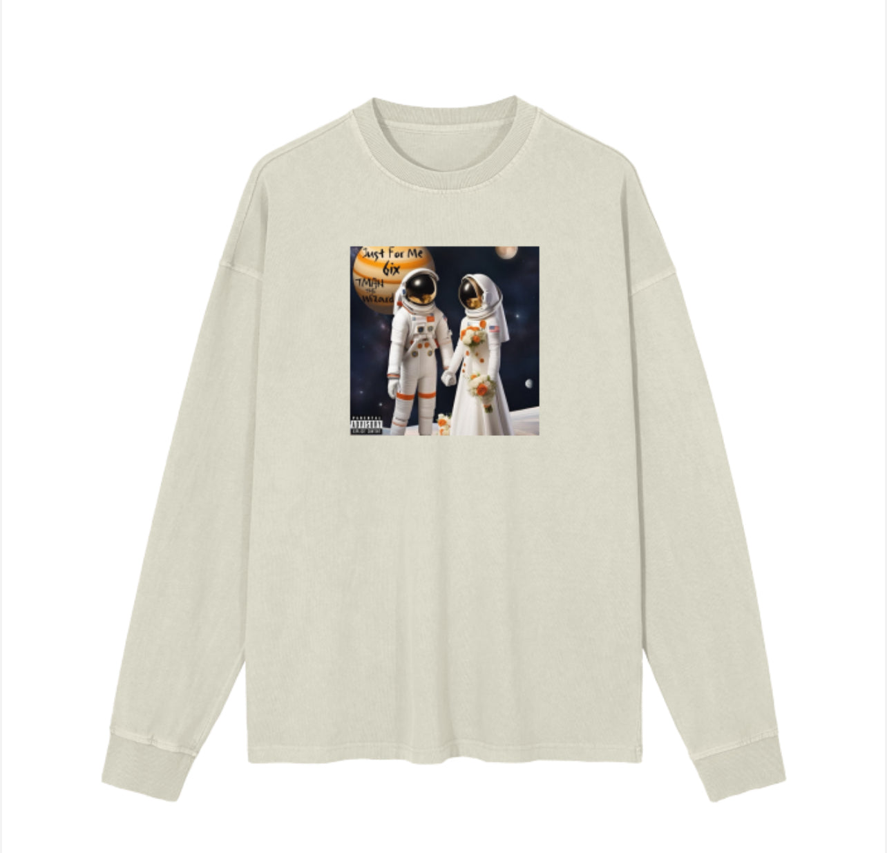 "Just for me" LIMITED EDITION OVERSIZED LONG SLEEVE T SHIRT