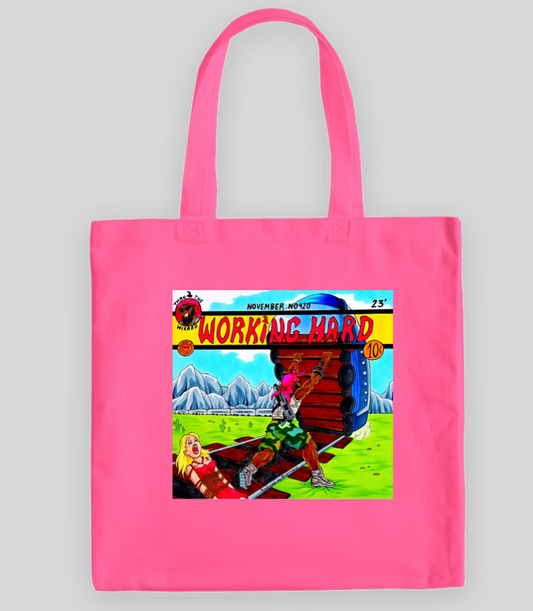 "Working Hard" Tote Bag