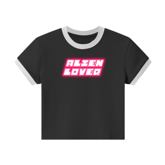 ALIEN LOVER CROPPED TEE