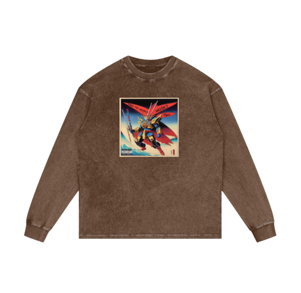 WIZARD FLOW LONG SLEEVE TEE (brown)