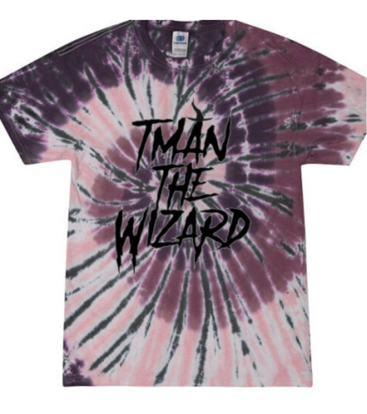 T MAN THE WIZARD TIE-DYE TSHIRT