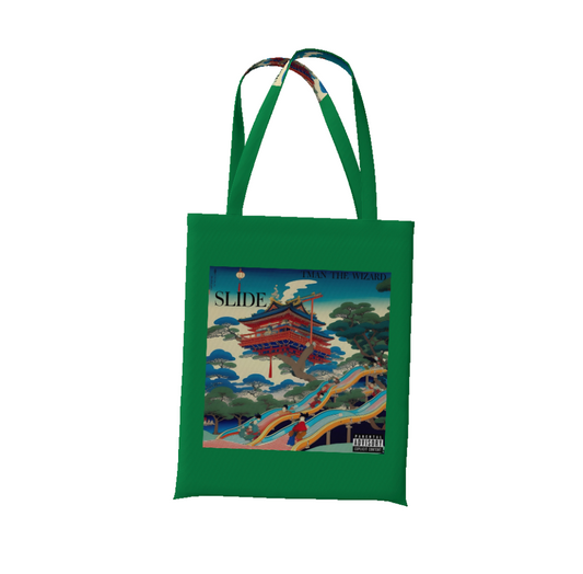 "SLIDE" Tote Bag (green)