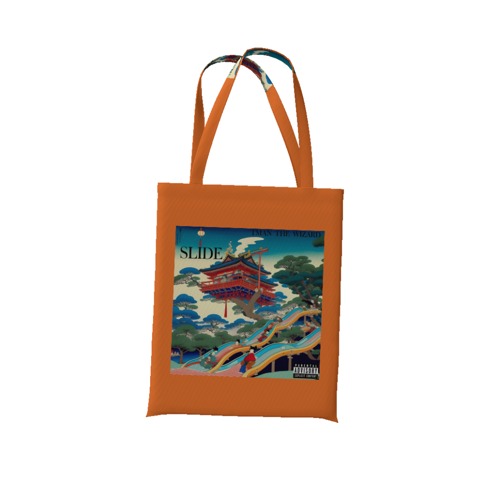 "SLIDE" Tote Bag (orange)